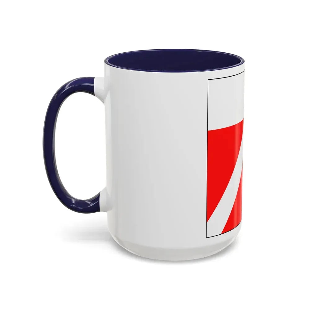 Flag of Yens Switzerland - Accent Coffee Mug - Go Mug Yourself