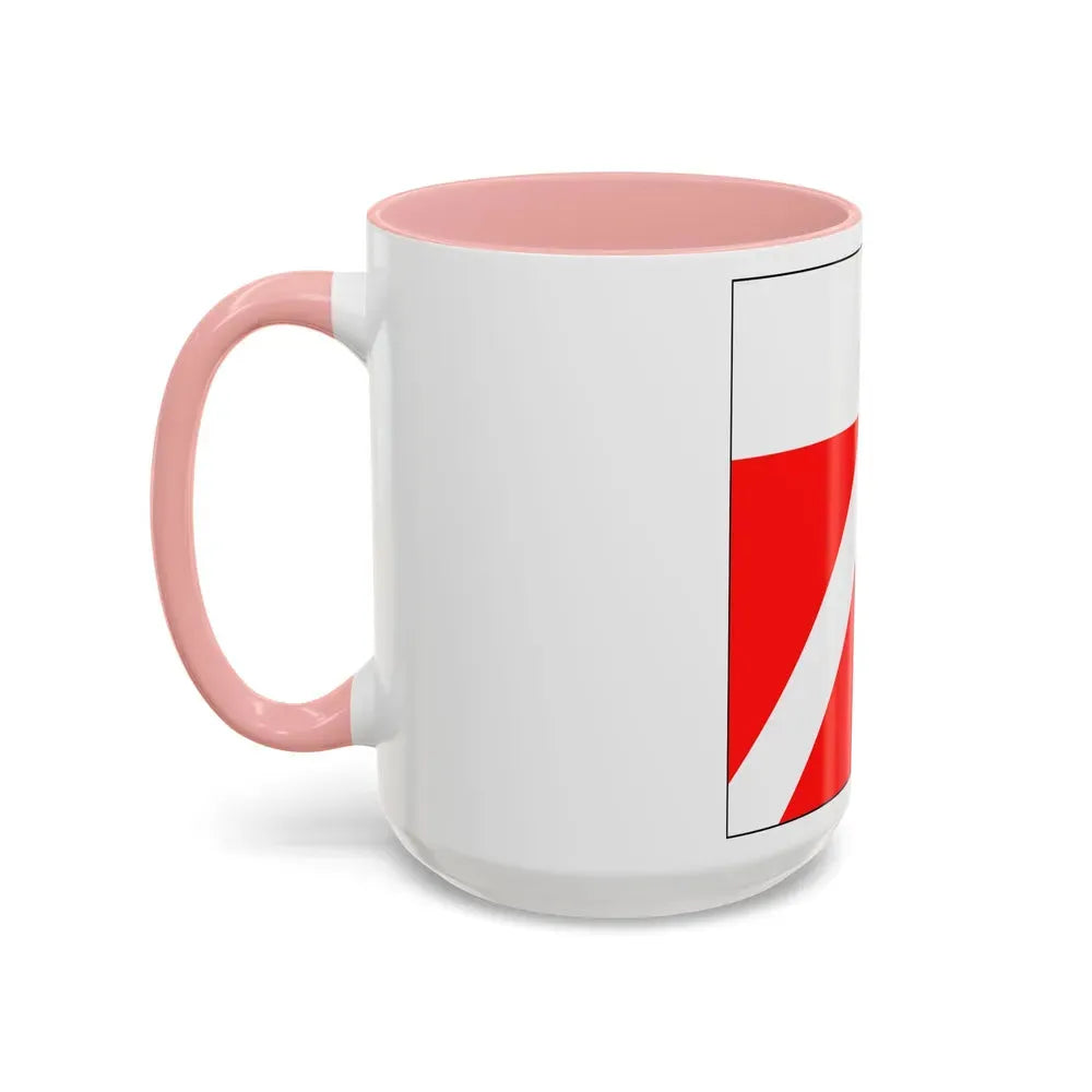 Flag of Yens Switzerland - Accent Coffee Mug - Go Mug Yourself
