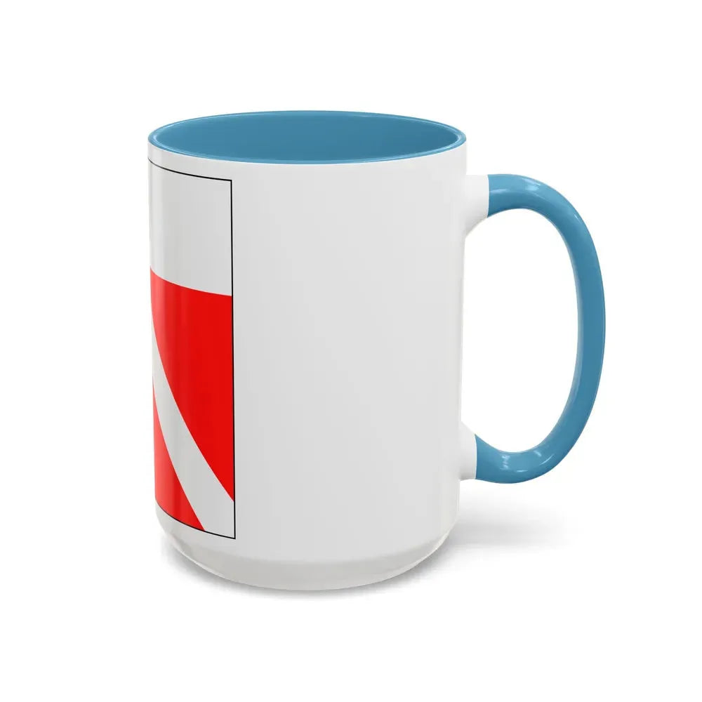 Flag of Yens Switzerland - Accent Coffee Mug - Go Mug Yourself
