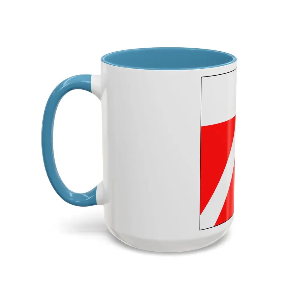 Flag of Yens Switzerland - Accent Coffee Mug - Go Mug Yourself