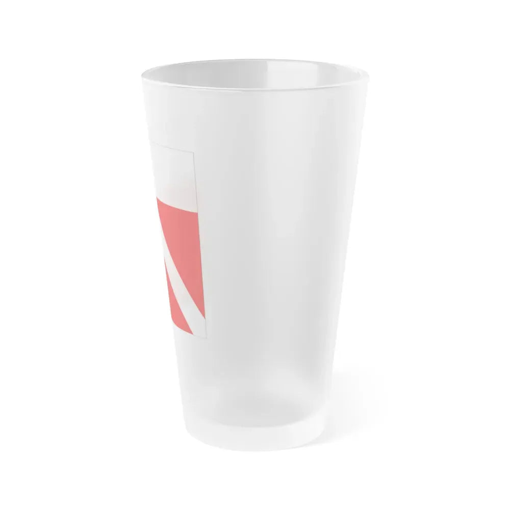 Flag of Yens Switzerland - Frosted Pint Glass 16oz - Go Mug Yourself