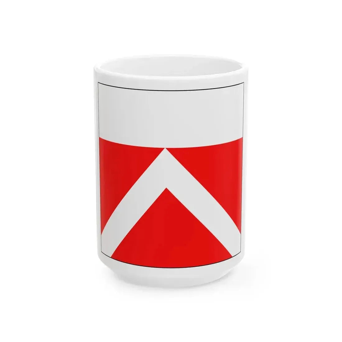 Flag of Yens Switzerland - White Coffee Mug 15oz - Go Mug Yourself