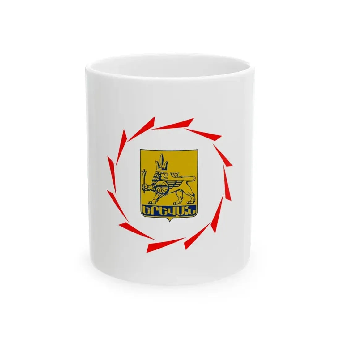 Flag of Yerevan (Armenia) White Coffee Mug 11oz - Go Mug Yourself