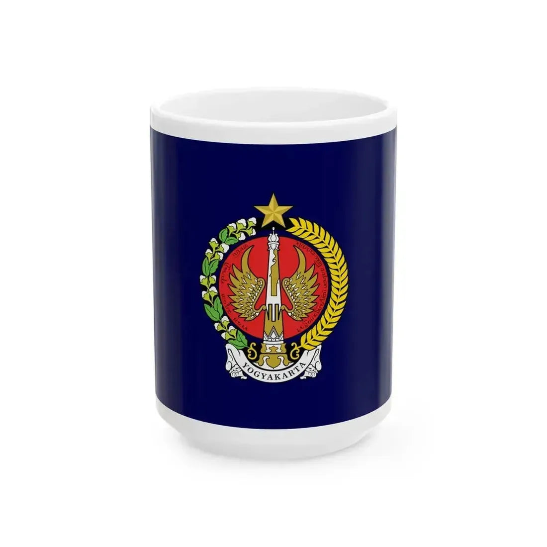 Flag of Yogyakarta Indonesia - White Coffee Mug 15oz - Go Mug Yourself