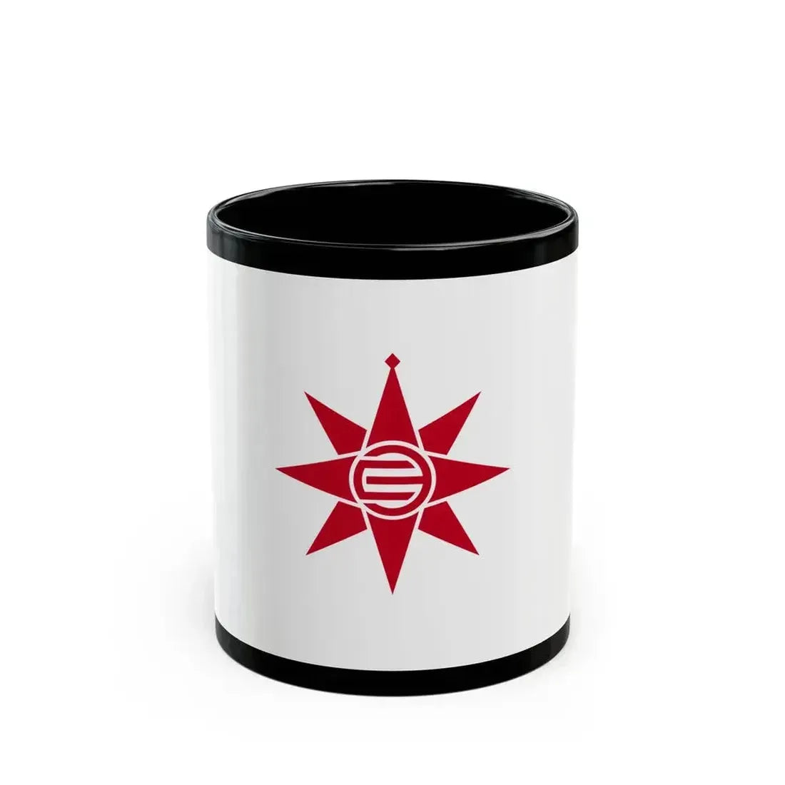 Flag of Yokosuka Kanagawa Japan - Black Coffee Mug 11oz - Go Mug Yourself
