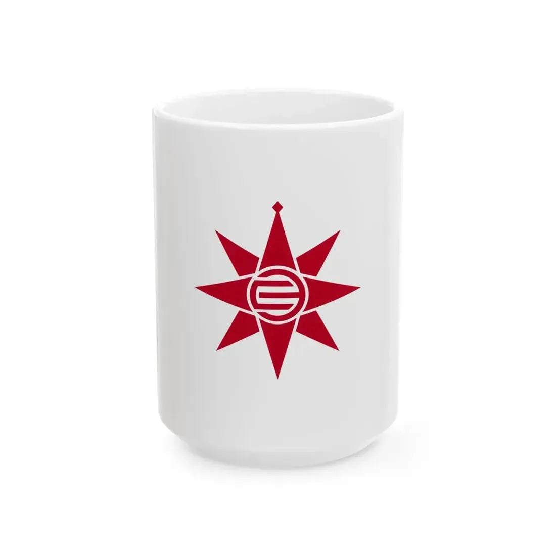 Flag of Yokosuka Kanagawa (Japan) White Coffee Mug 15oz - Go Mug Yourself