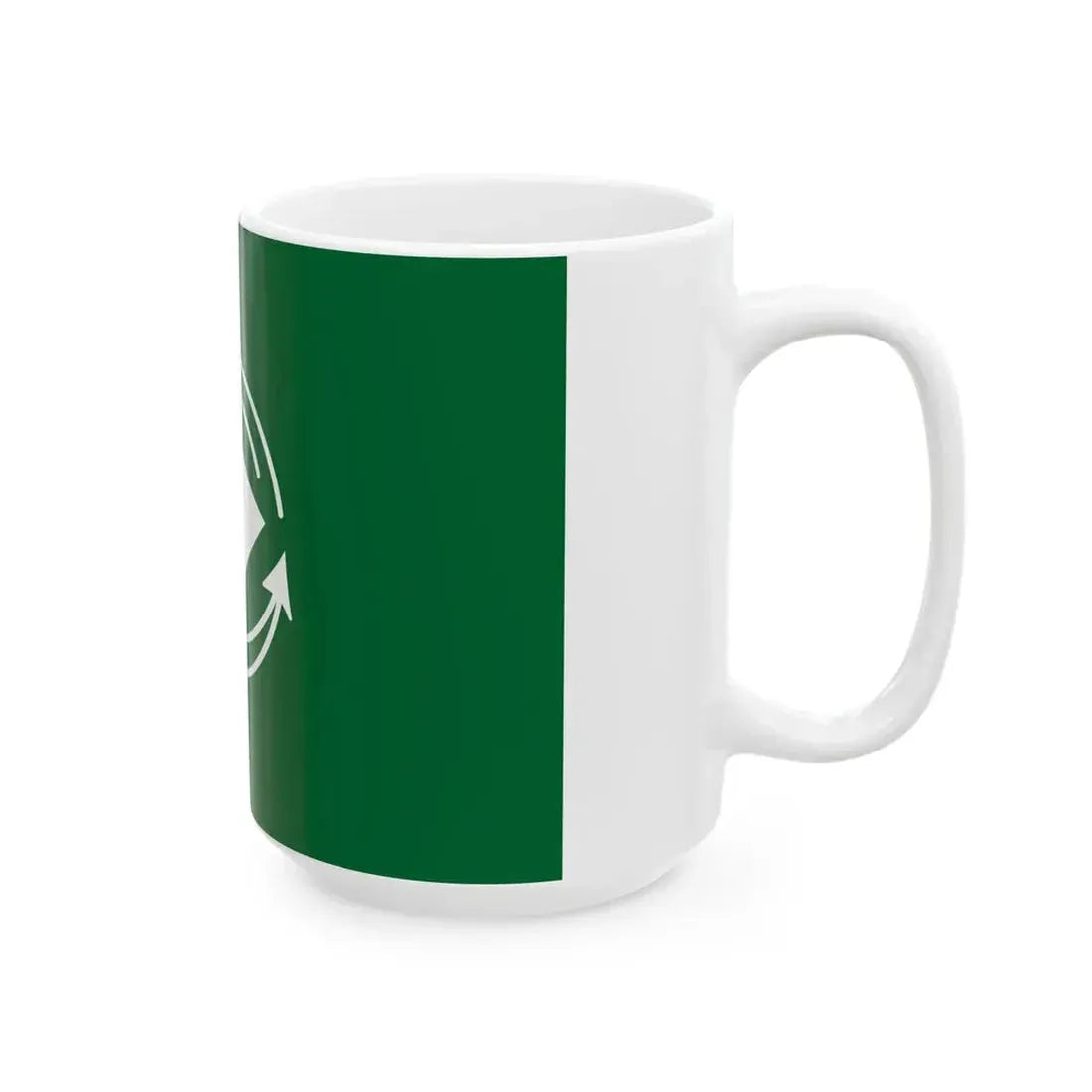 Flag of Yomogita Aomori no text (Japan) White Coffee Mug - Go Mug Yourself
