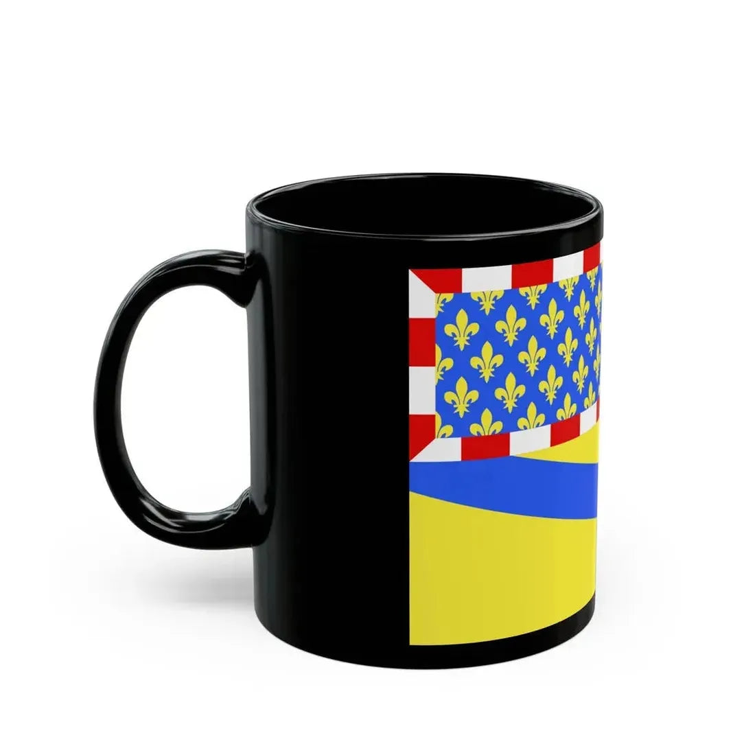 Flag of Yonne France 2 - Black Coffee Mug - Go Mug Yourself