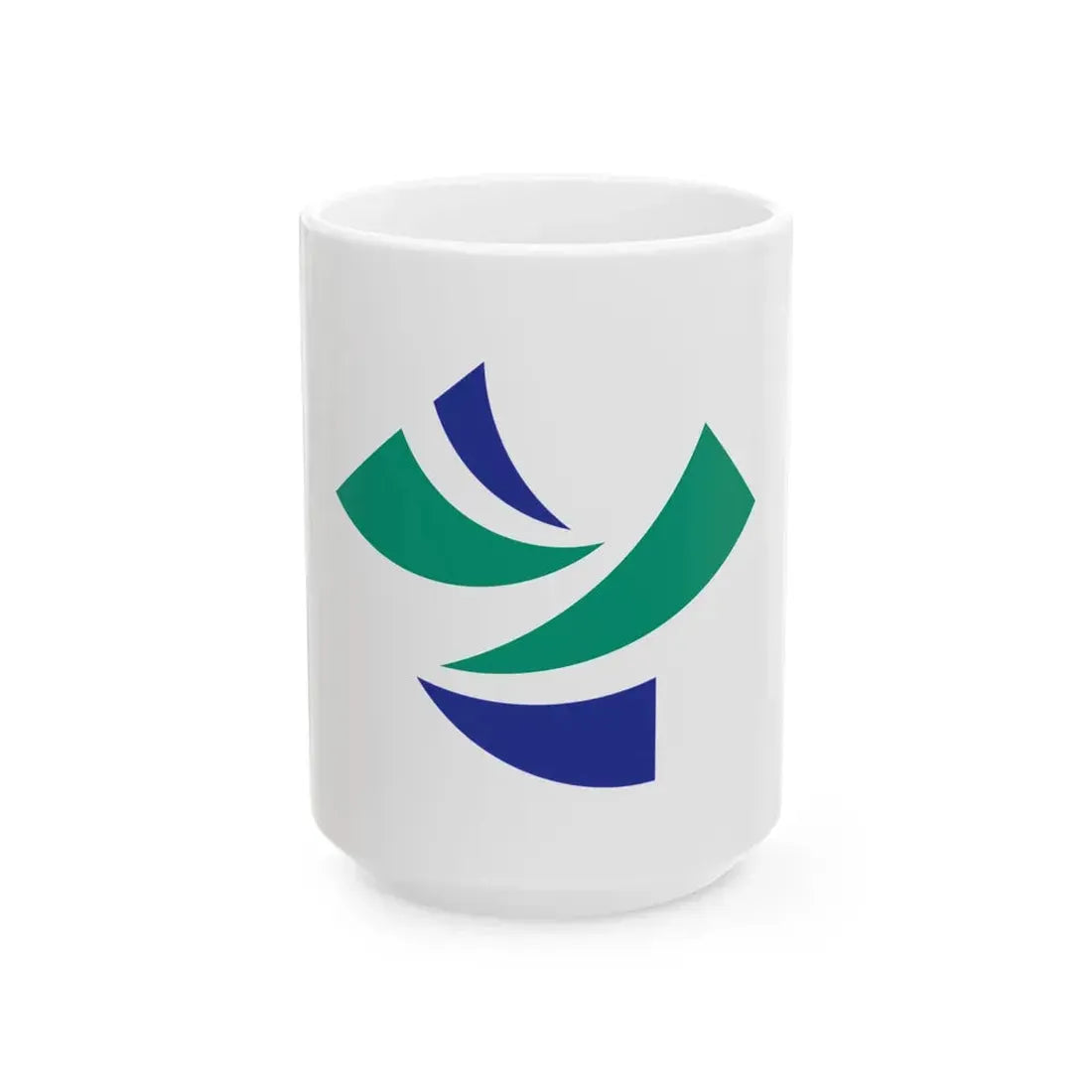 Flag of Yoshinogawa Tokushima (Japan) White Coffee Mug 15oz - Go Mug Yourself