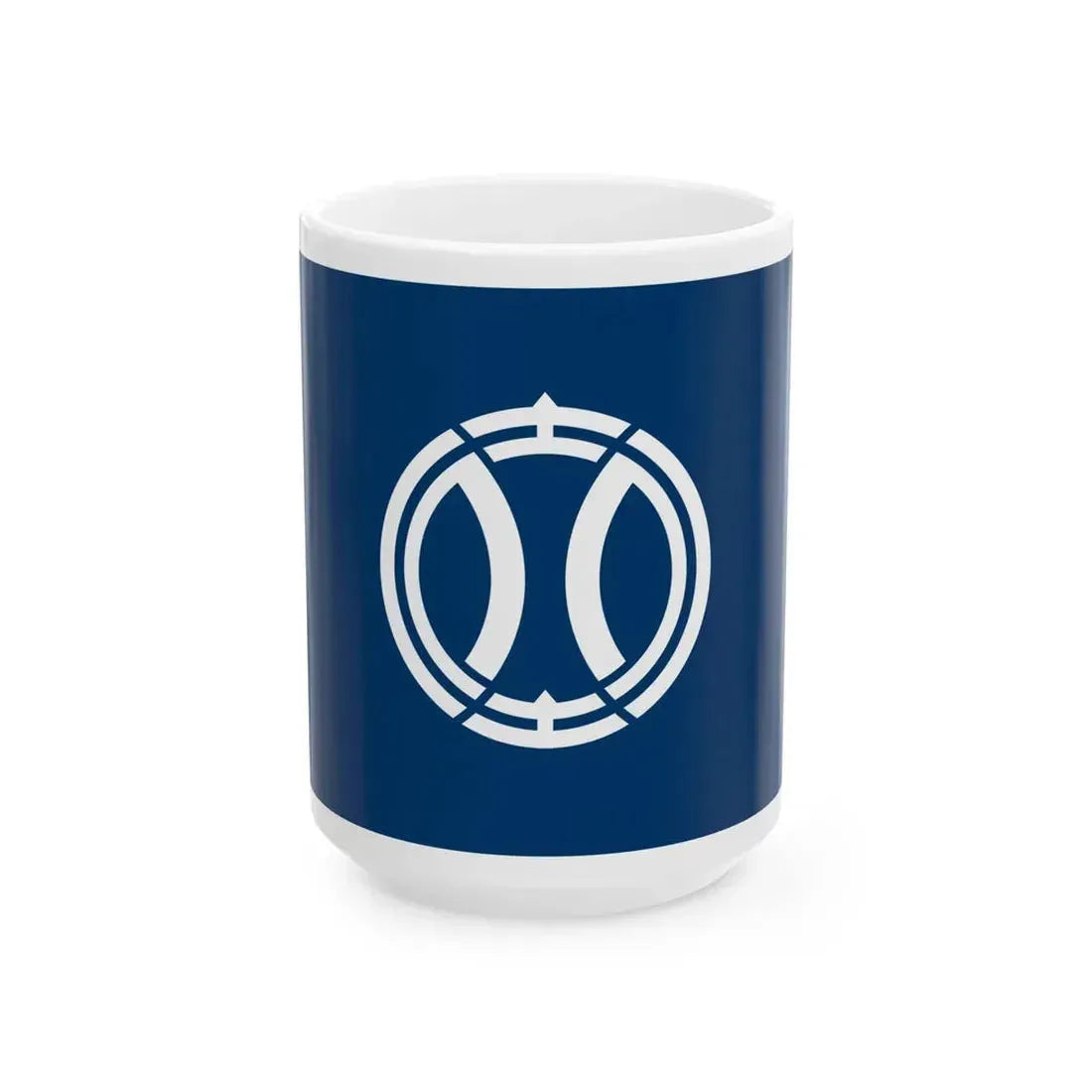 Flag of Yotsukaido Chiba (Japan) White Coffee Mug 15oz - Go Mug Yourself