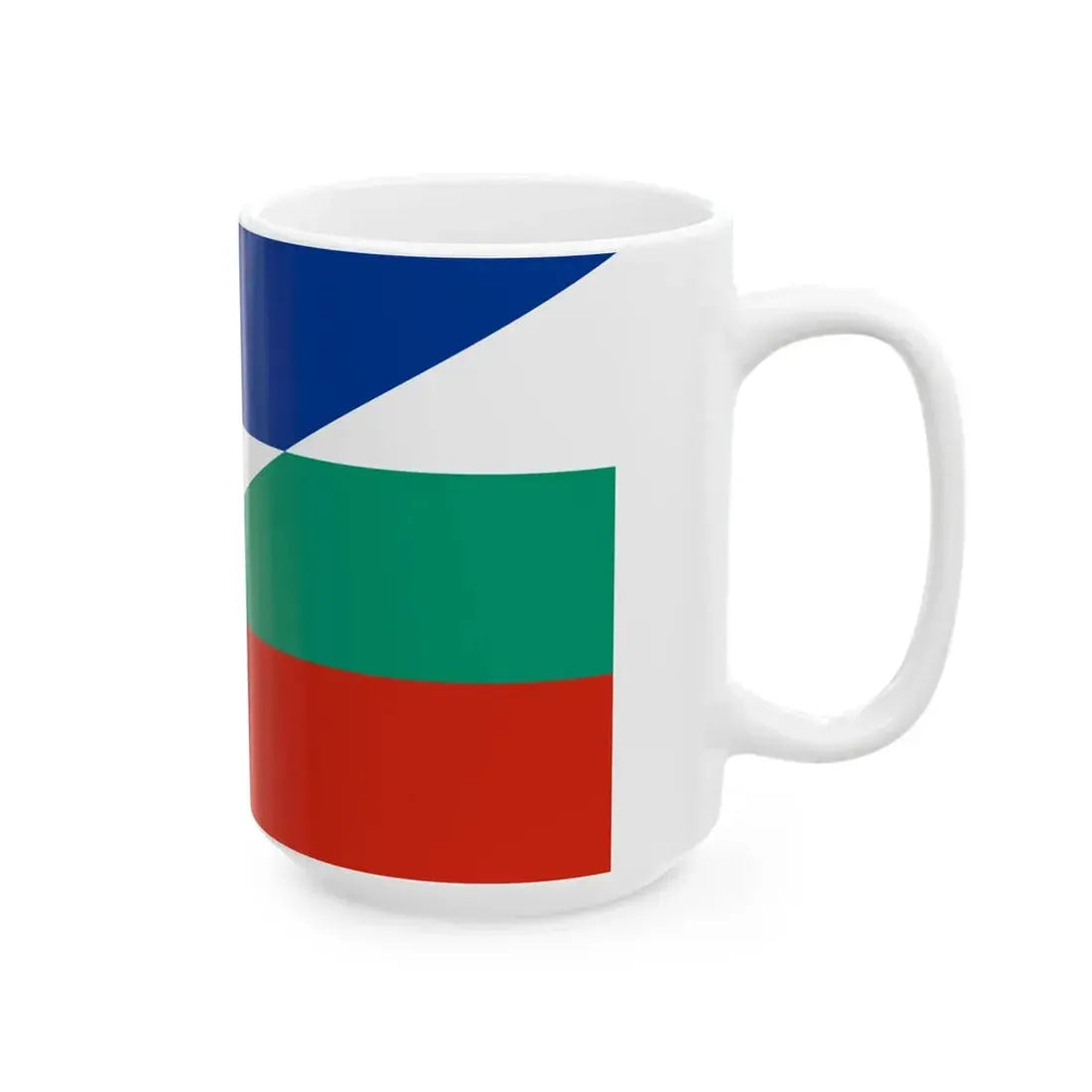 Flag of Yugoslavia and Bulgaria (Bulgaria) White Coffee Mug - Go Mug Yourself