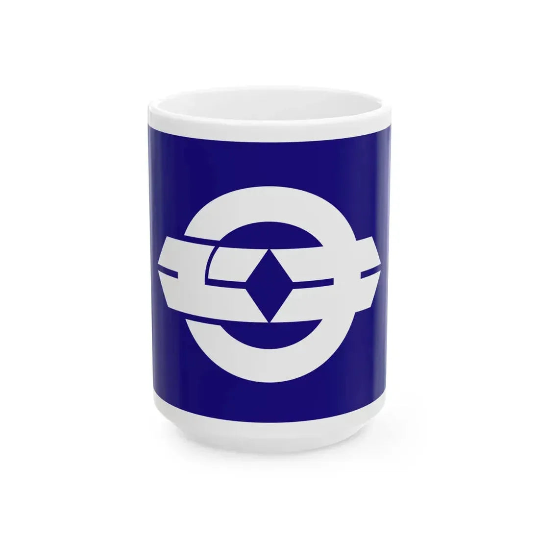 Flag of Yuki Ibaraki (Japan) White Coffee Mug 15oz - Go Mug Yourself