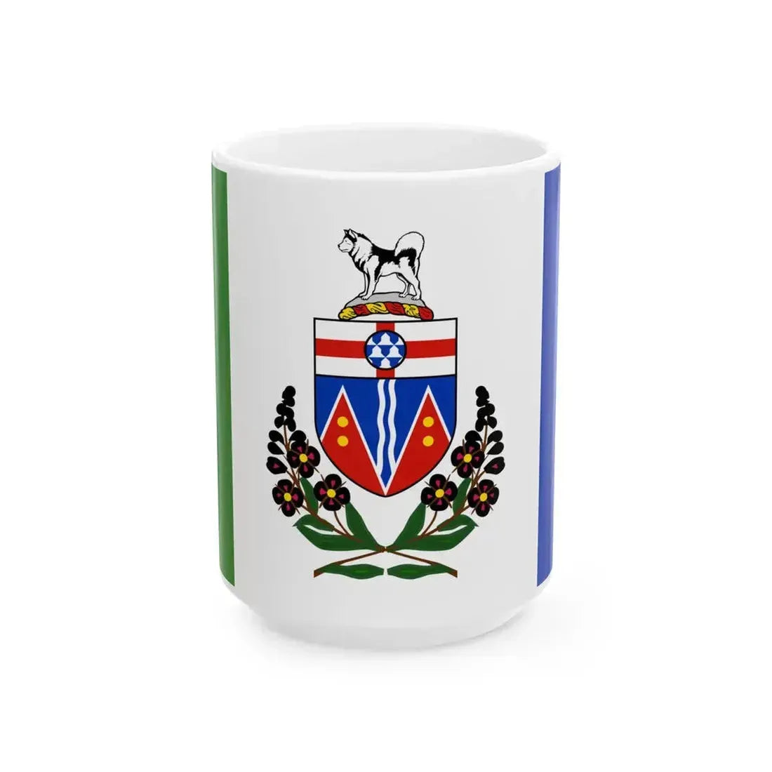 Flag of Yukon (Canada) White Coffee Mug 15oz - Go Mug Yourself