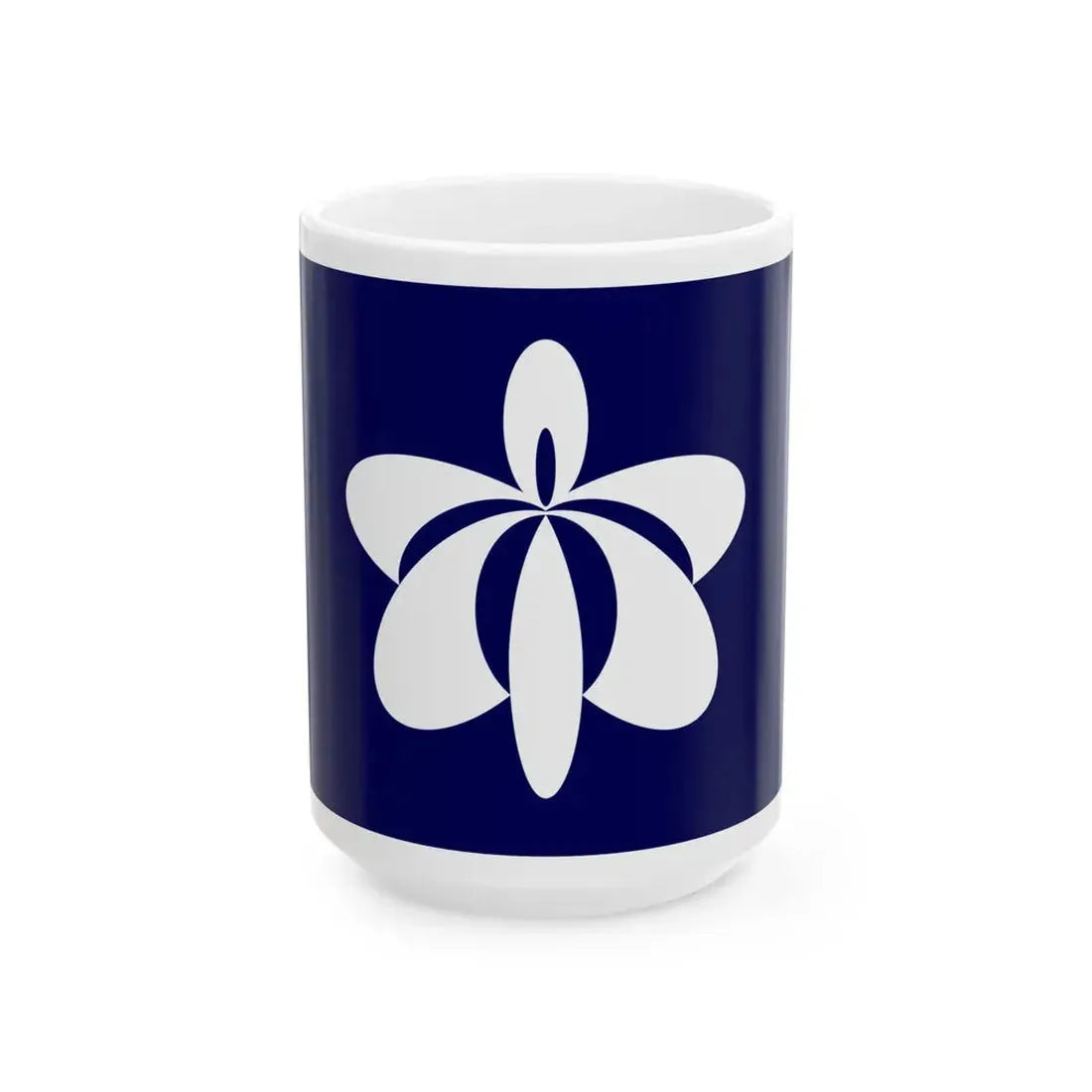 Flag of Yurihonjo Akita (Japan) White Coffee Mug 15oz - Go Mug Yourself