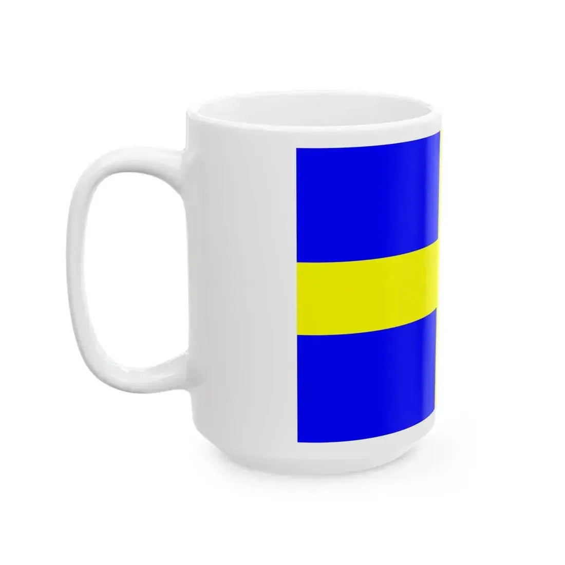 Flag of Yvoire (France) White Coffee Mug - Go Mug Yourself