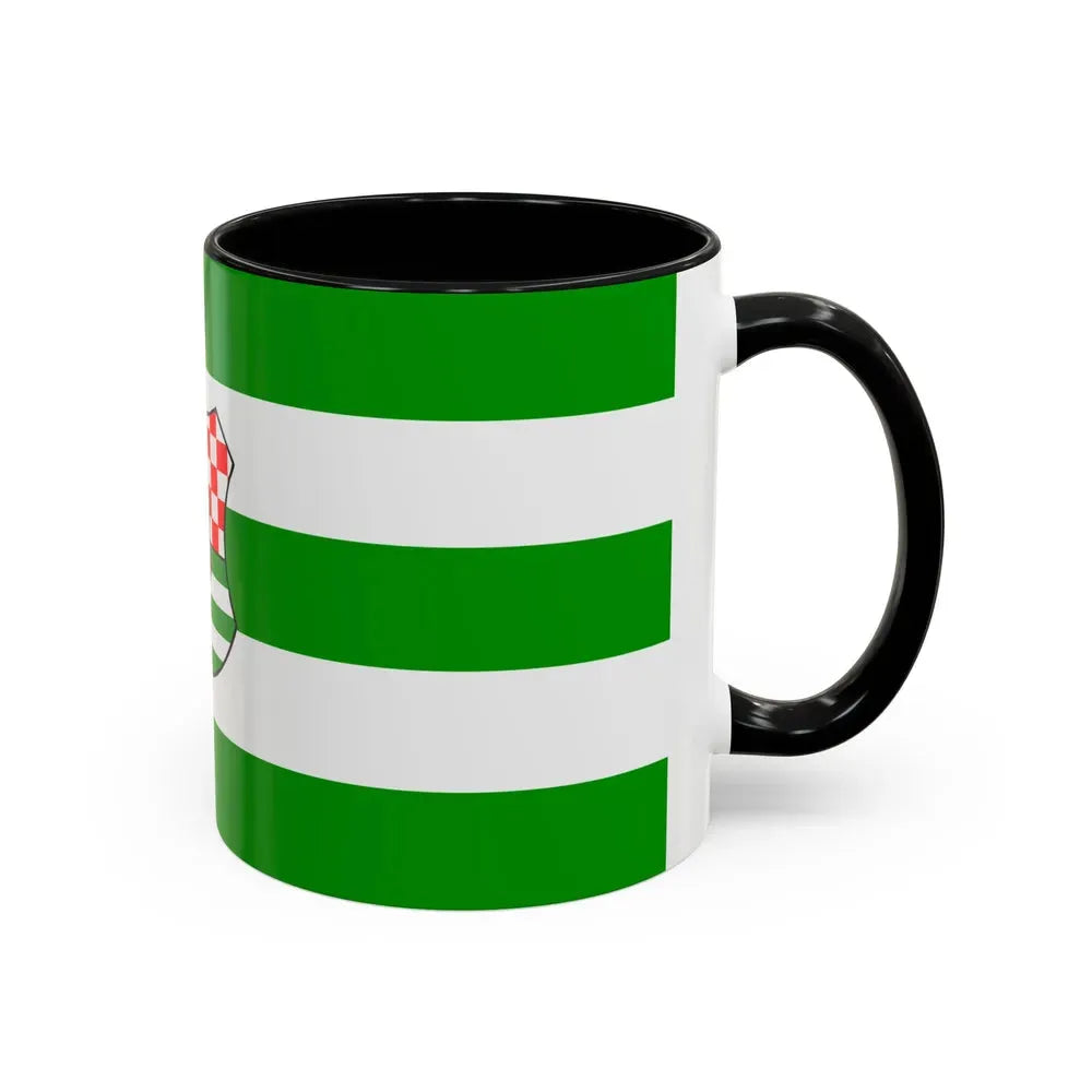 Flag of Zagreb County Croatia - Accent Coffee Mug - Go Mug Yourself