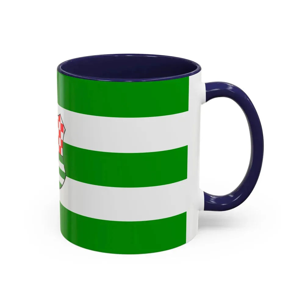 Flag of Zagreb County Croatia - Accent Coffee Mug - Go Mug Yourself