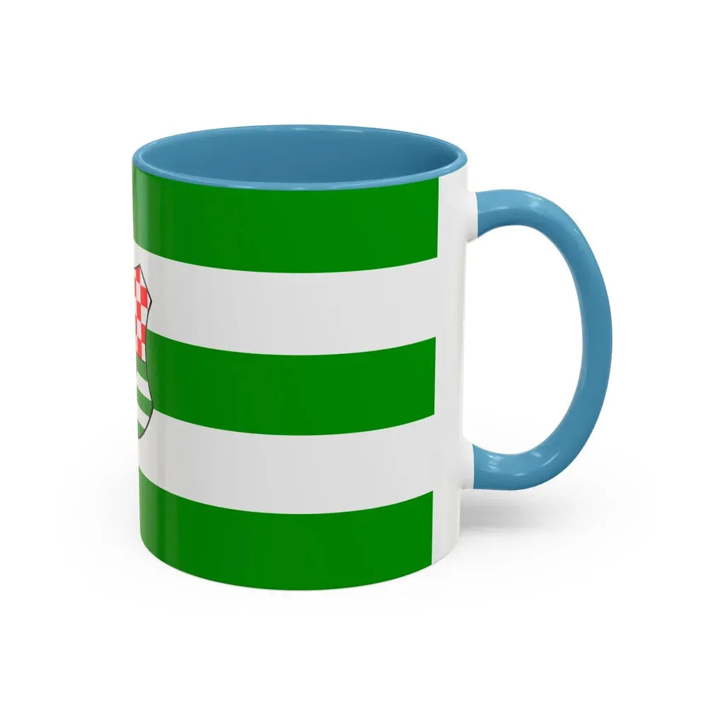Flag of Zagreb County Croatia - Accent Coffee Mug - Go Mug Yourself