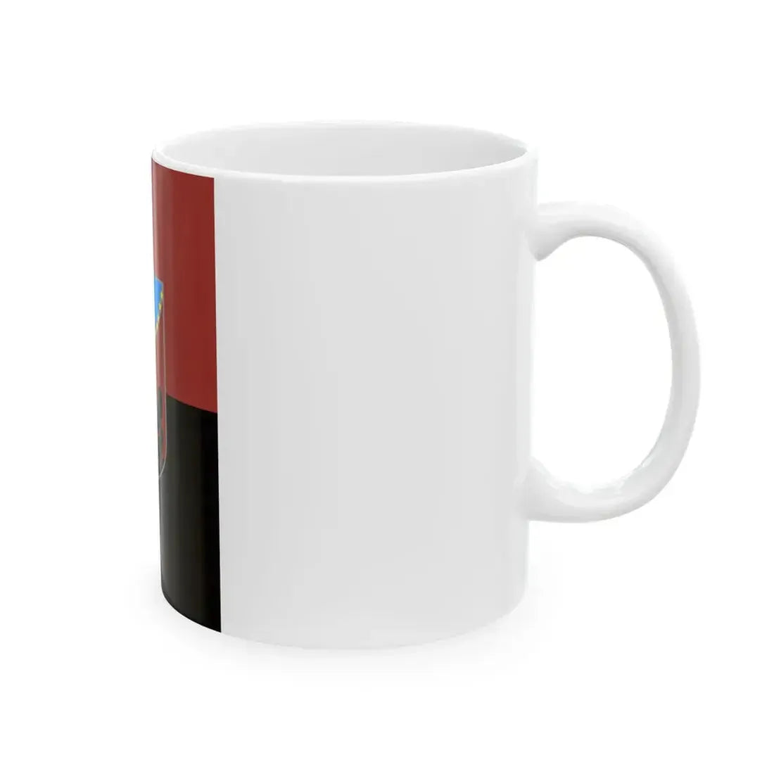 Flag of Zajas Municipality North Macedonia (North Macedonia) White Coffee Mug - Go Mug Yourself