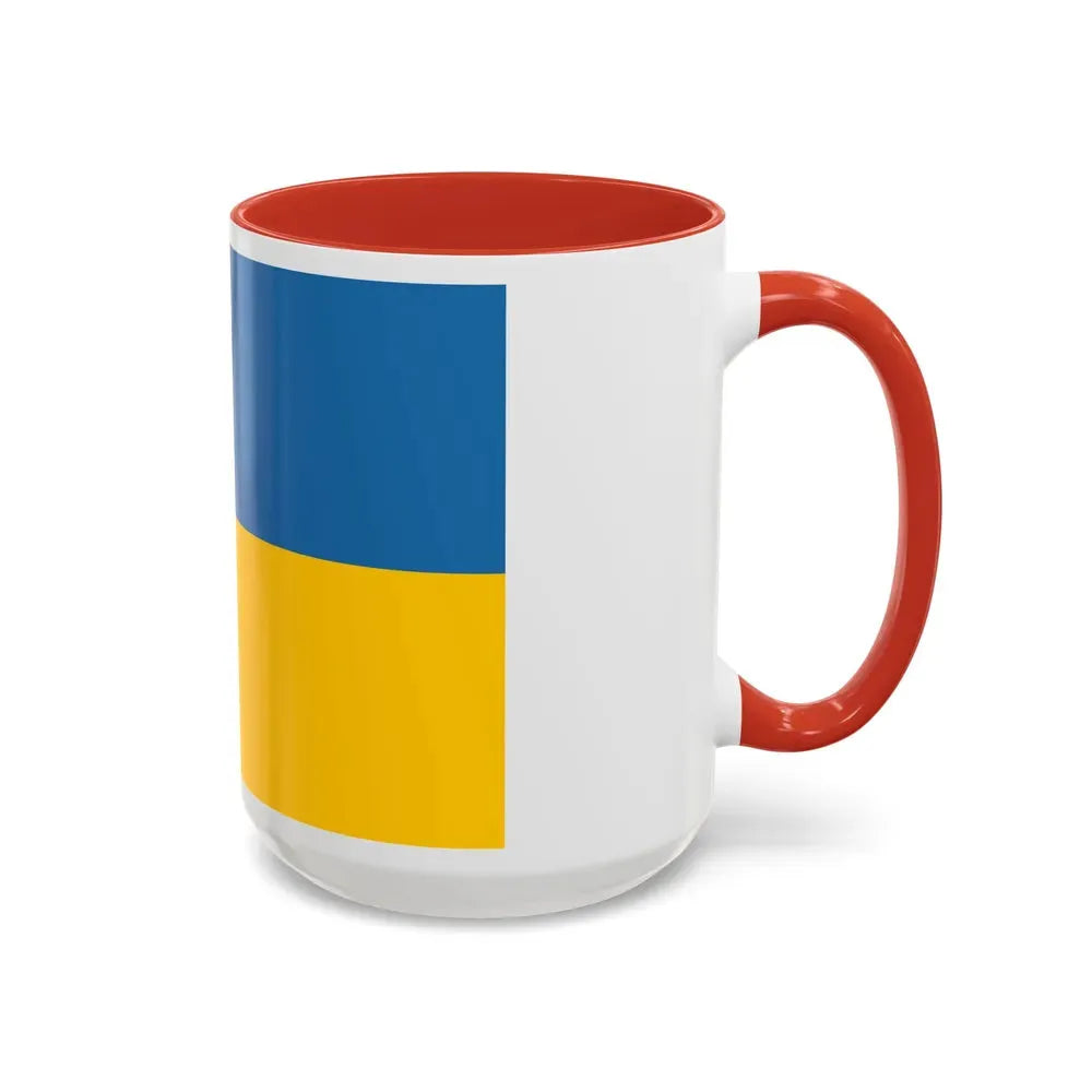 Flag of Zakarpattia Oblast Ukraine - Accent Coffee Mug - Go Mug Yourself