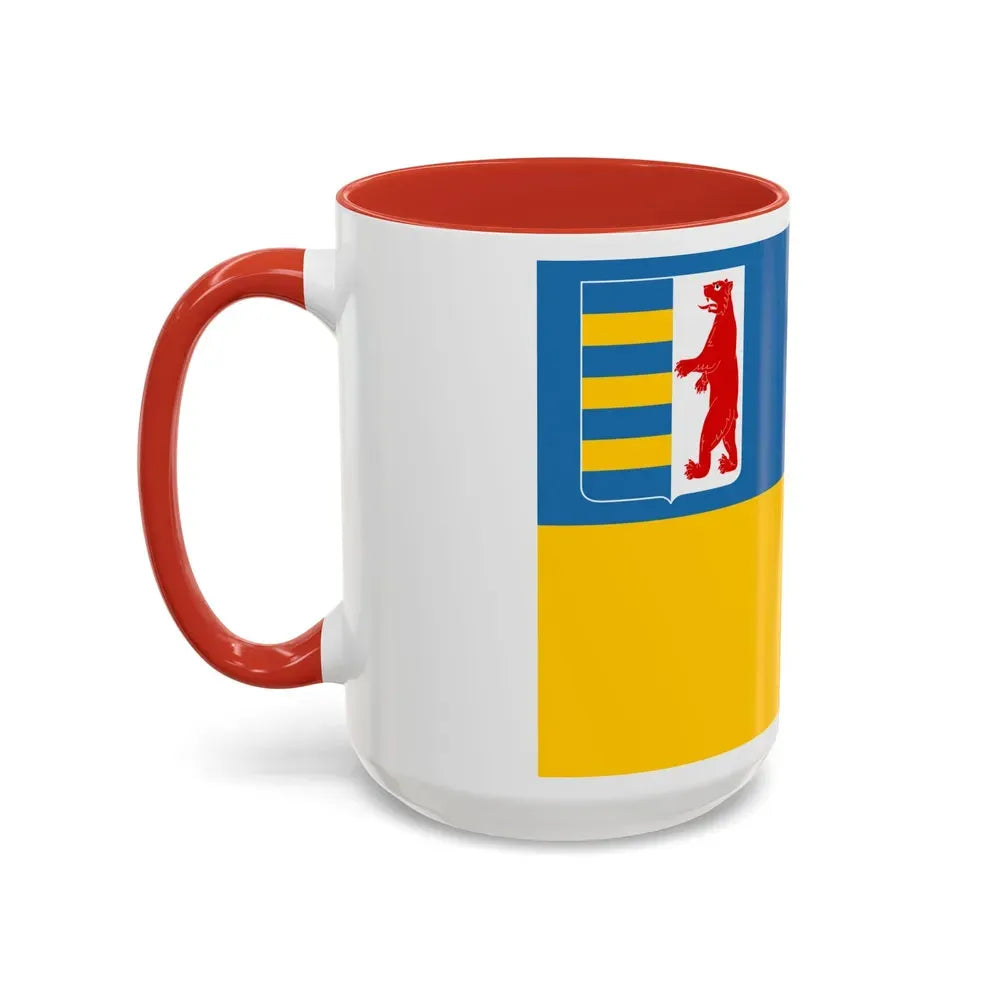 Flag of Zakarpattia Oblast Ukraine - Accent Coffee Mug - Go Mug Yourself