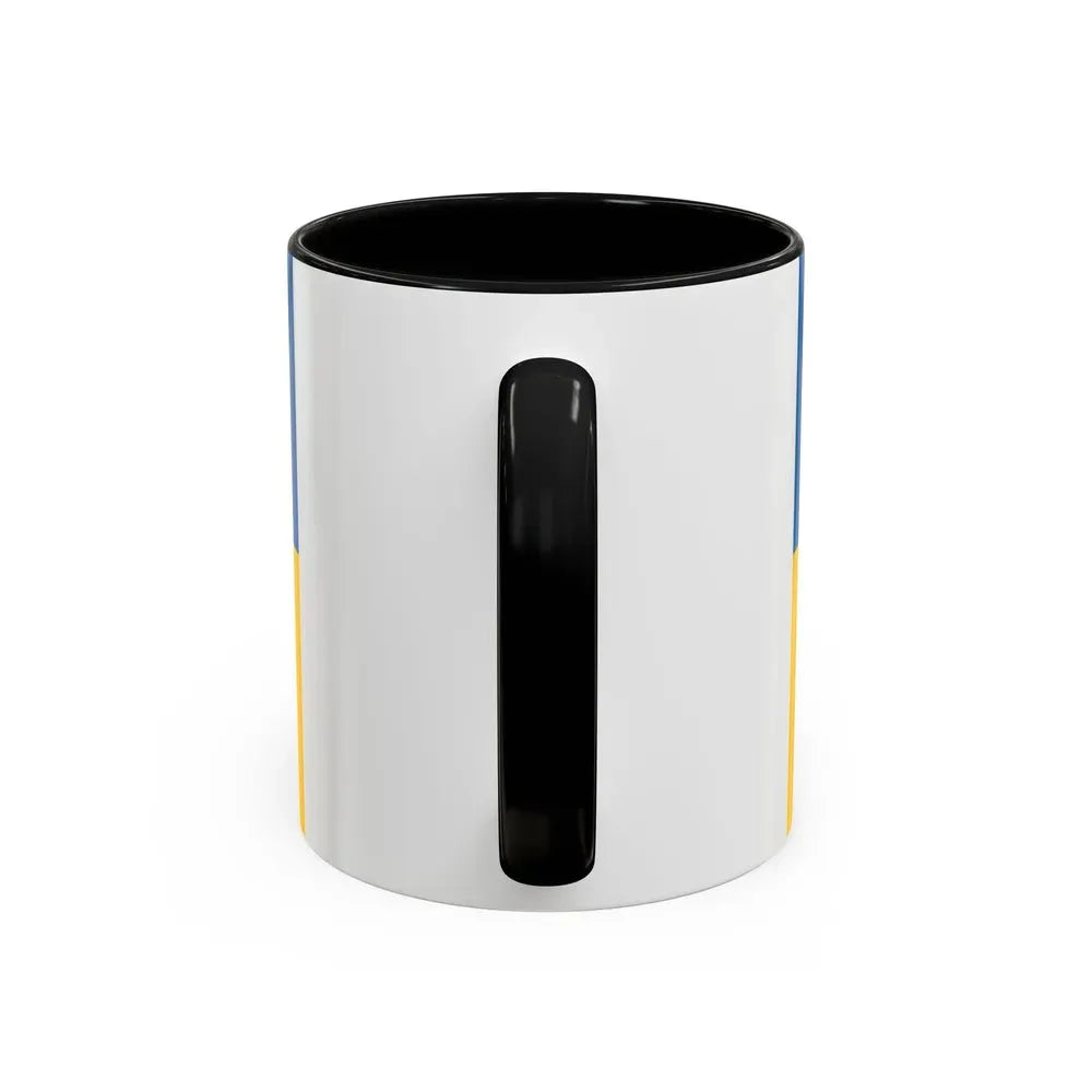 Flag of Zakarpattia Oblast Ukraine - Accent Coffee Mug - Go Mug Yourself