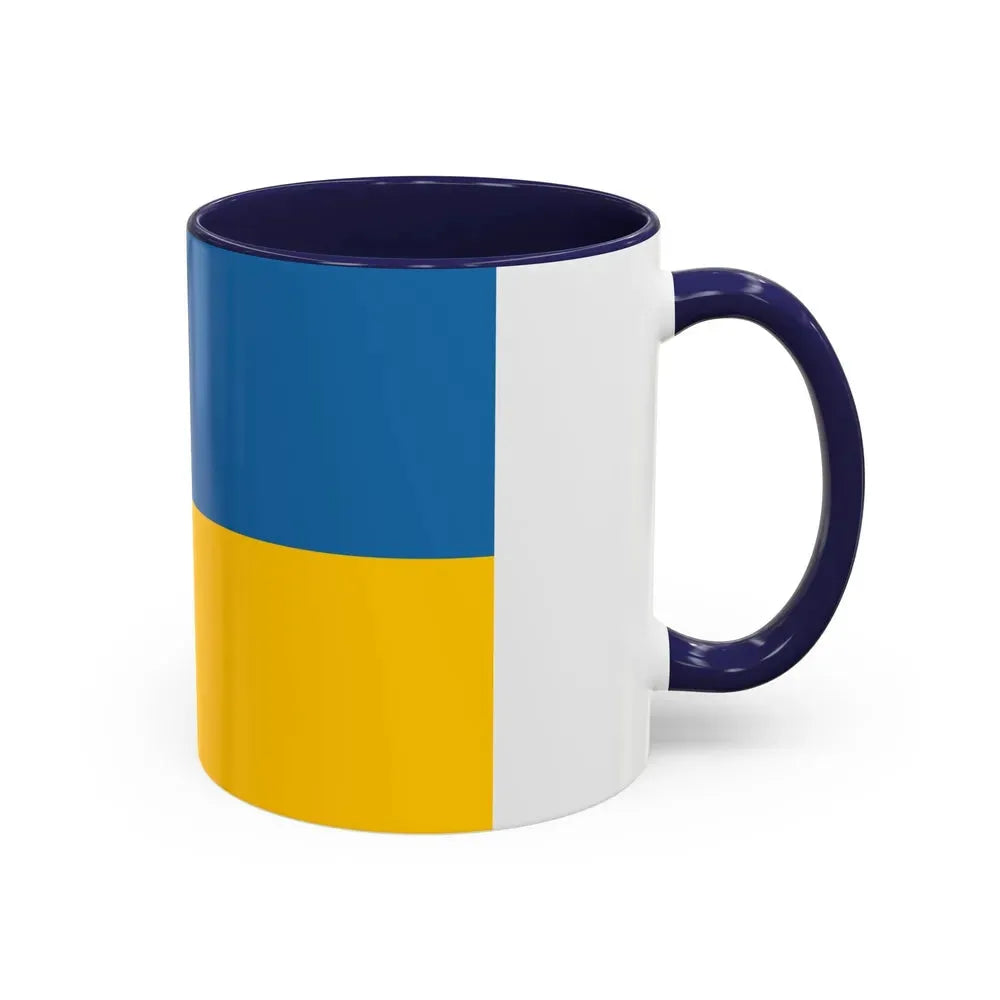 Flag of Zakarpattia Oblast Ukraine - Accent Coffee Mug - Go Mug Yourself