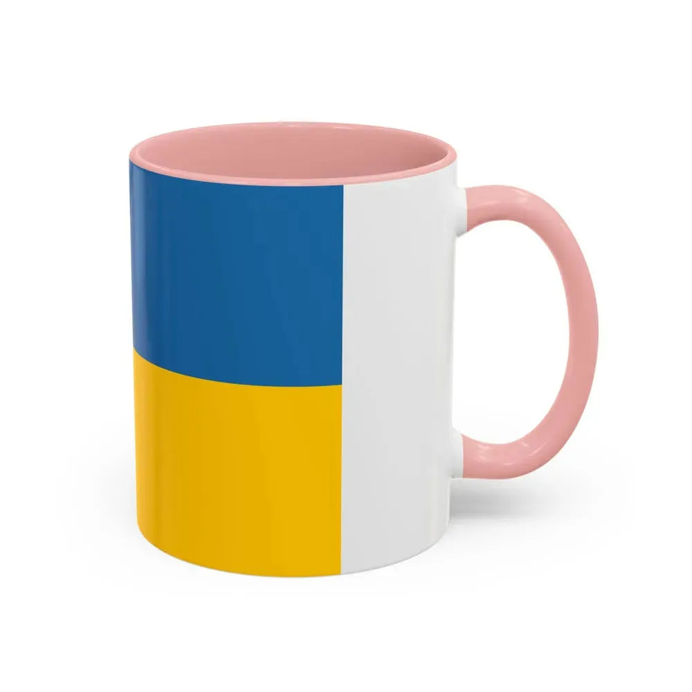 Flag of Zakarpattia Oblast Ukraine - Accent Coffee Mug - Go Mug Yourself