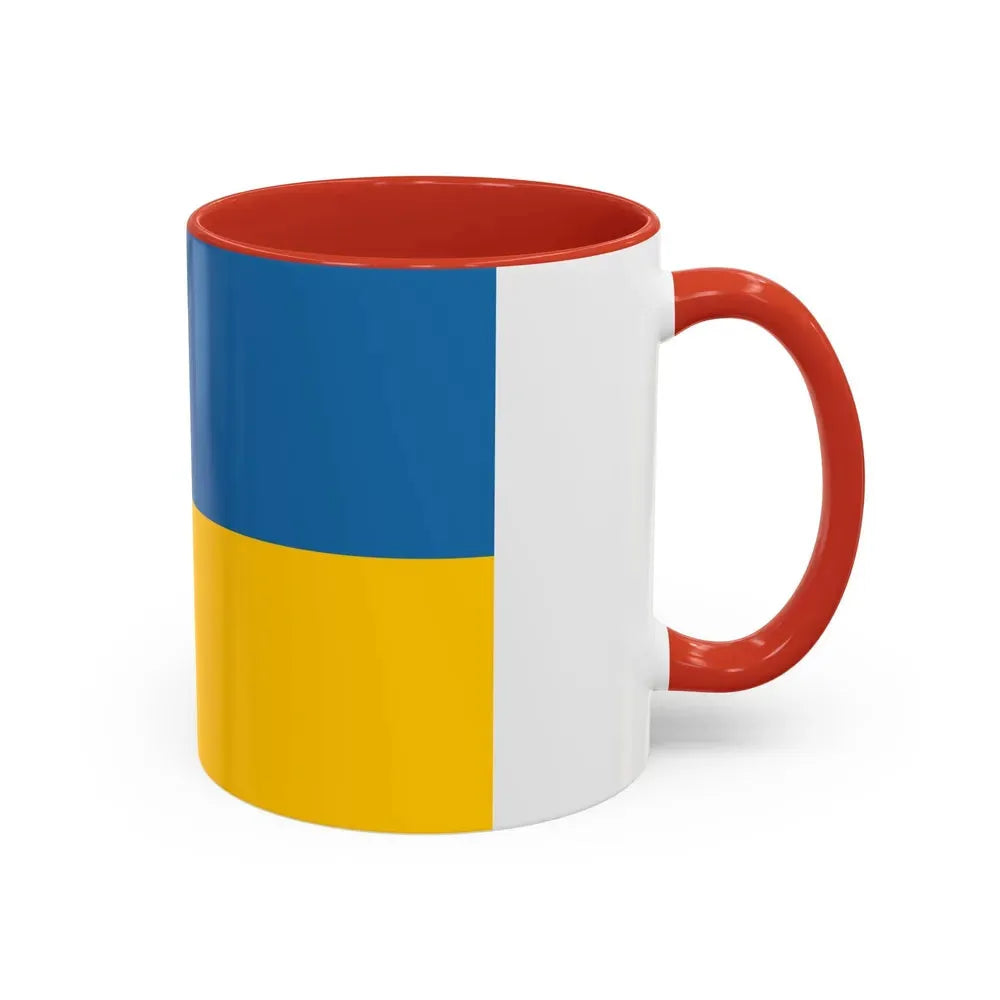 Flag of Zakarpattia Oblast Ukraine - Accent Coffee Mug - Go Mug Yourself