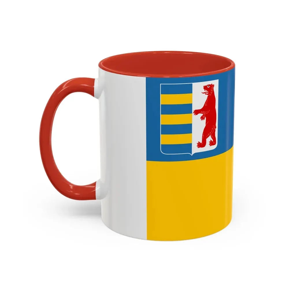 Flag of Zakarpattia Oblast Ukraine - Accent Coffee Mug - Go Mug Yourself