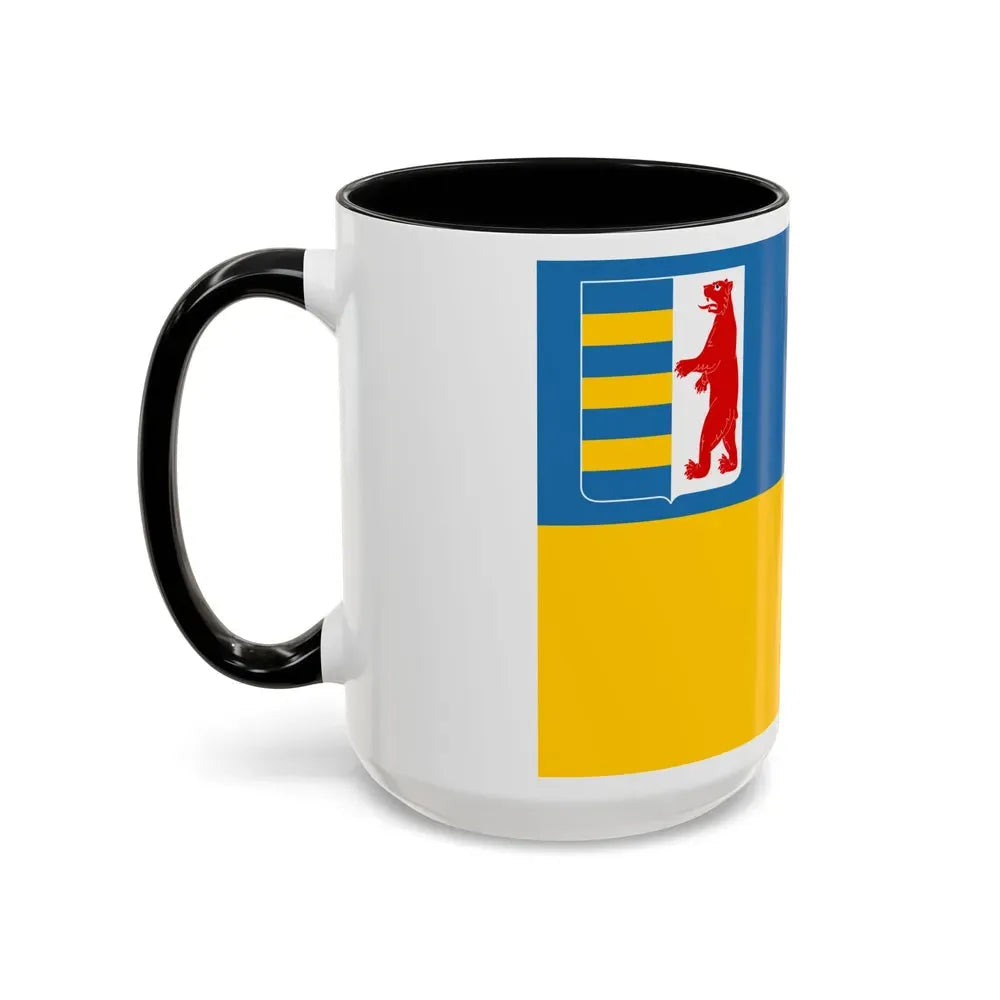 Flag of Zakarpattia Oblast Ukraine - Accent Coffee Mug - Go Mug Yourself