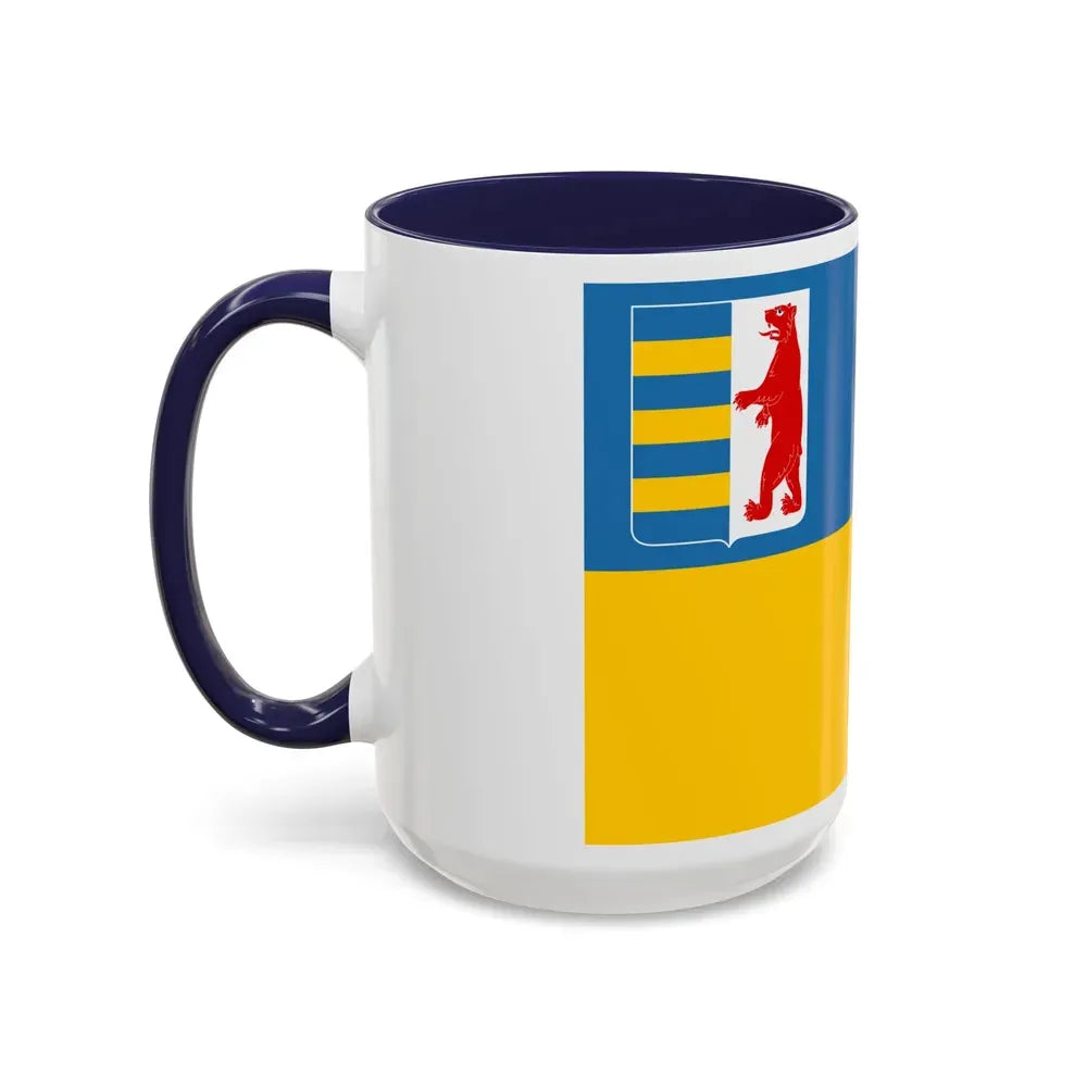 Flag of Zakarpattia Oblast Ukraine - Accent Coffee Mug - Go Mug Yourself