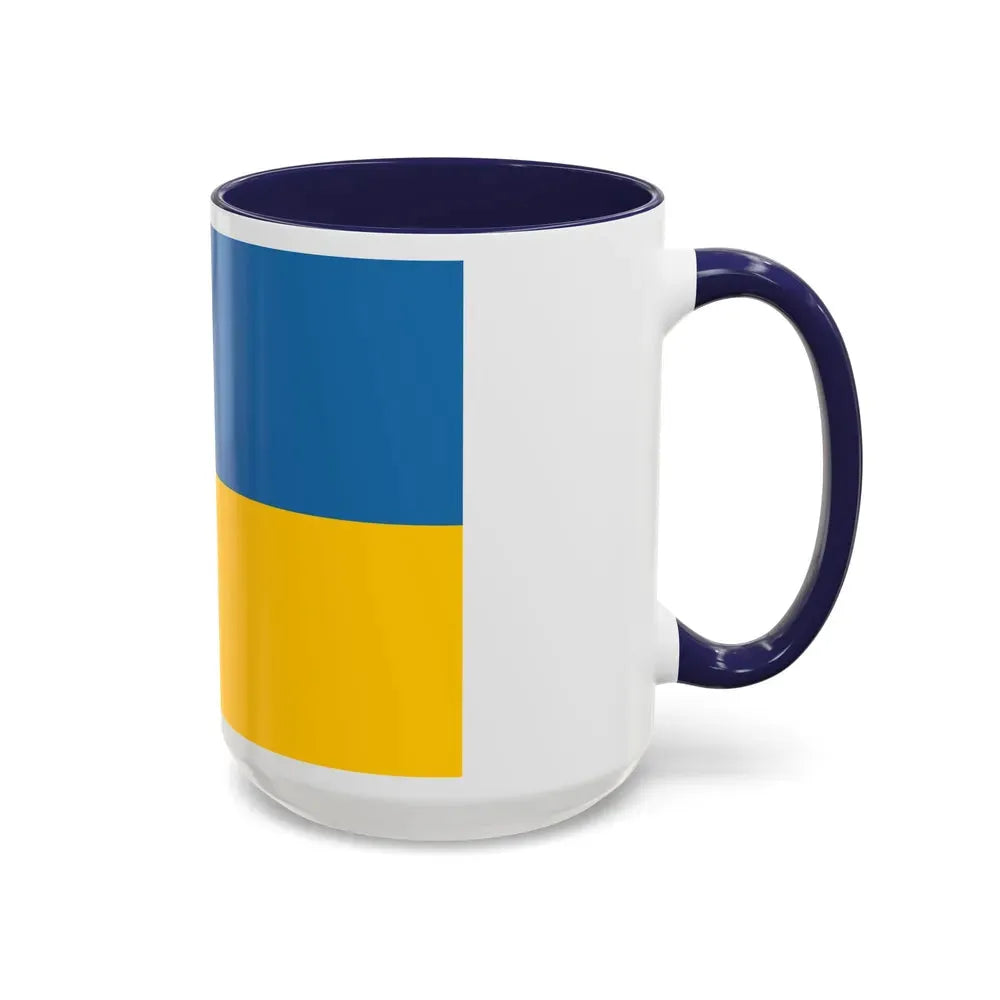 Flag of Zakarpattia Oblast Ukraine - Accent Coffee Mug - Go Mug Yourself