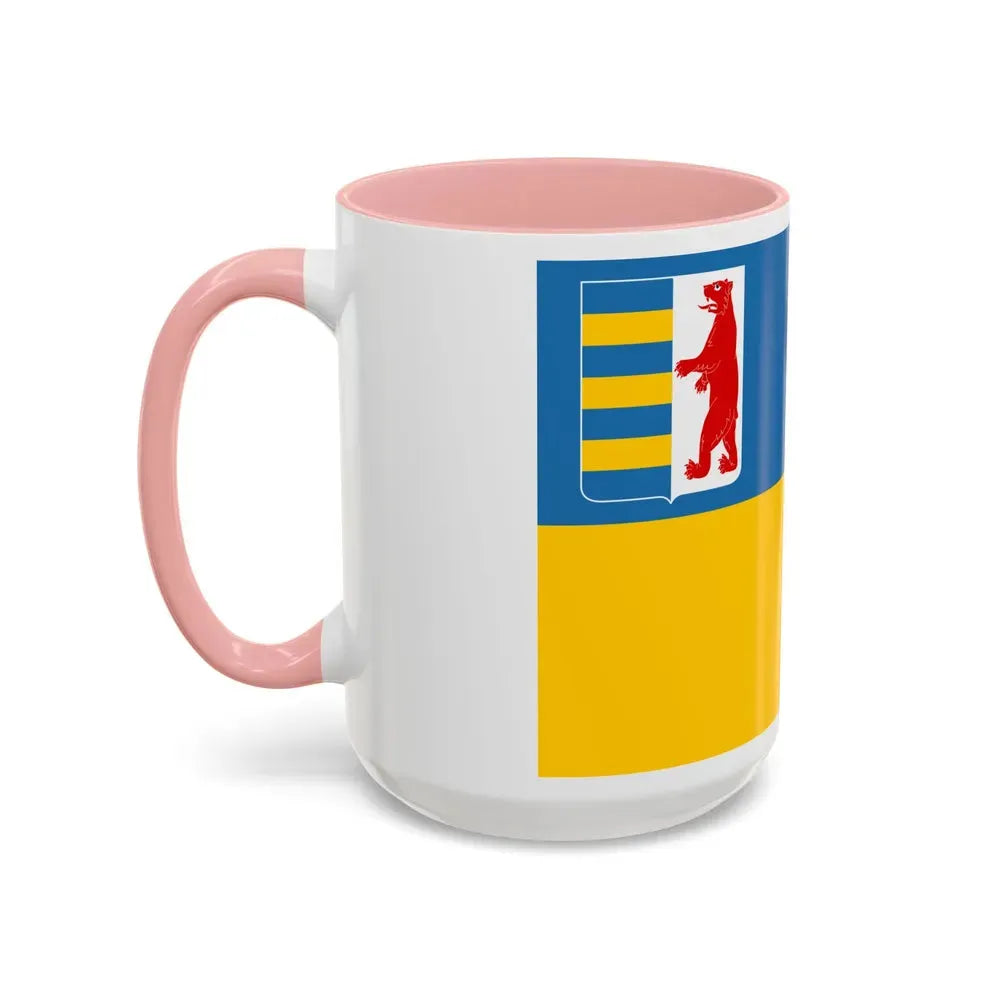Flag of Zakarpattia Oblast Ukraine - Accent Coffee Mug - Go Mug Yourself