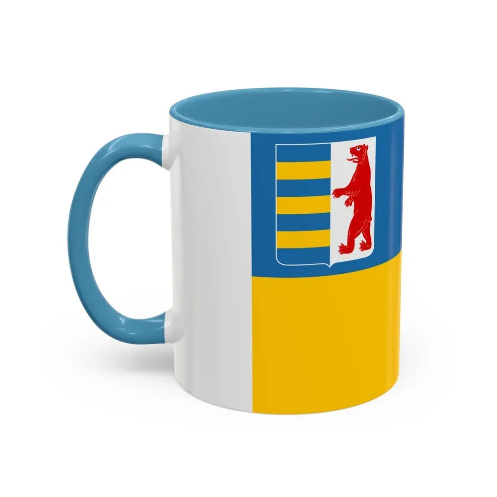 Flag of Zakarpattia Oblast Ukraine - Accent Coffee Mug - Go Mug Yourself