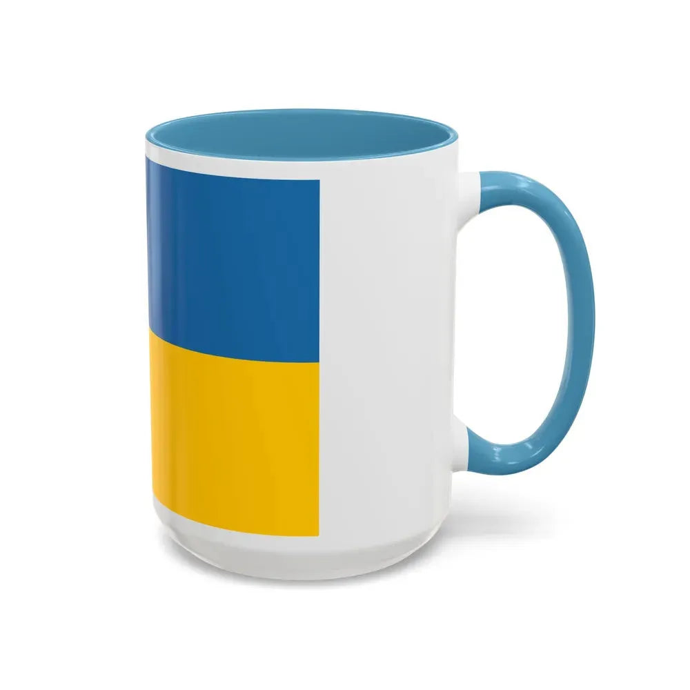 Flag of Zakarpattia Oblast Ukraine - Accent Coffee Mug - Go Mug Yourself
