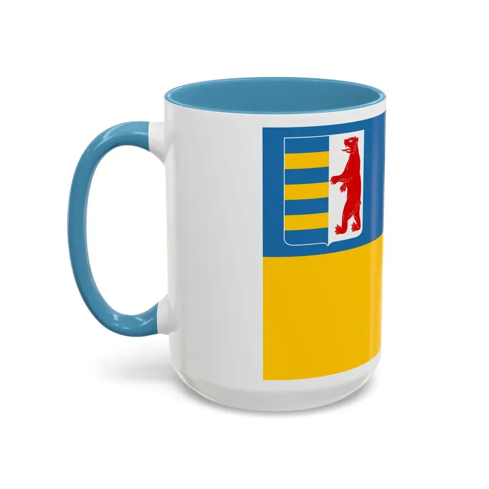 Flag of Zakarpattia Oblast Ukraine - Accent Coffee Mug - Go Mug Yourself