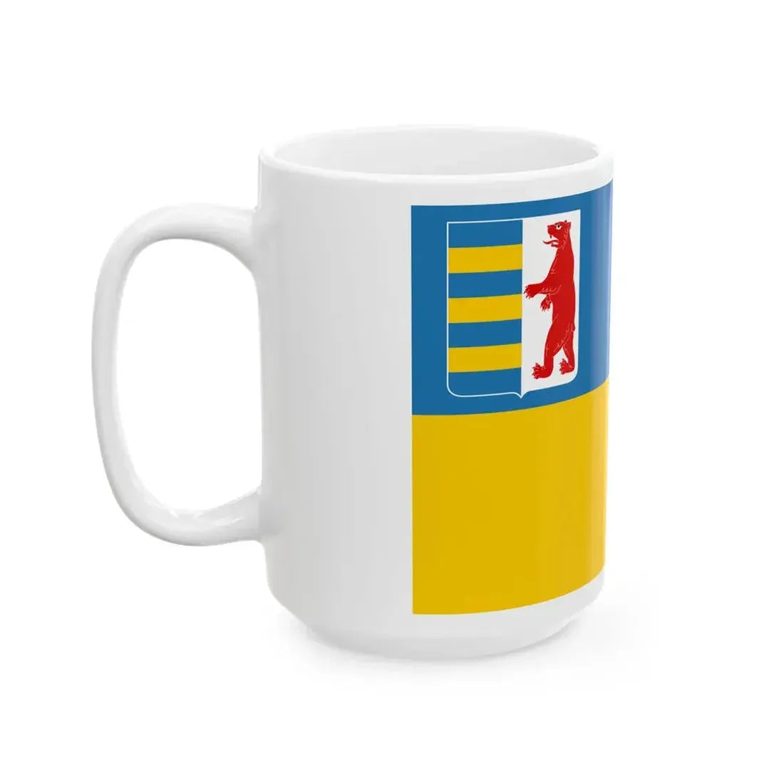 Flag of Zakarpattia Oblast Ukraine - White Coffee Mug - Go Mug Yourself
