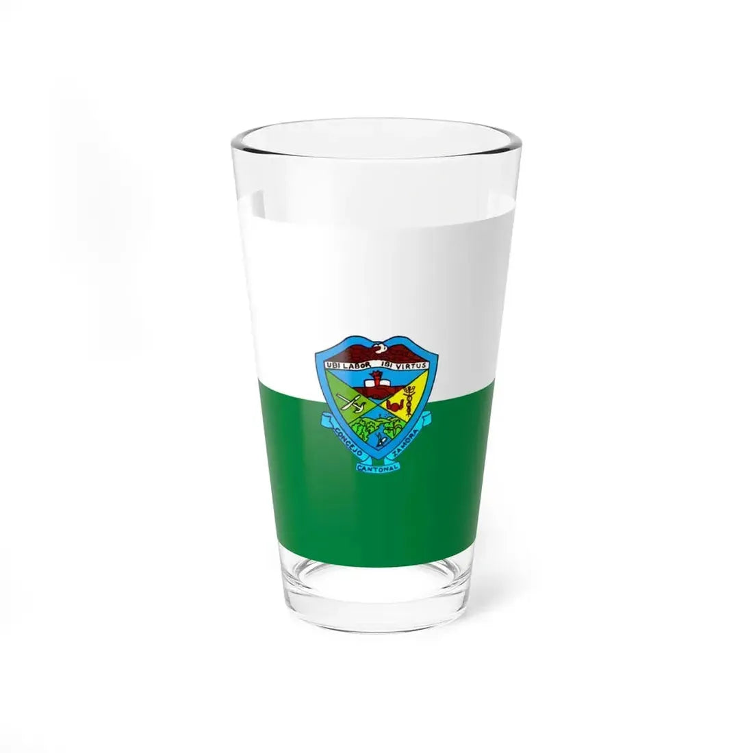 Flag of Zamora Ecuador (Ecuador) Pint Glass 16oz 16oz - Go Mug Yourself