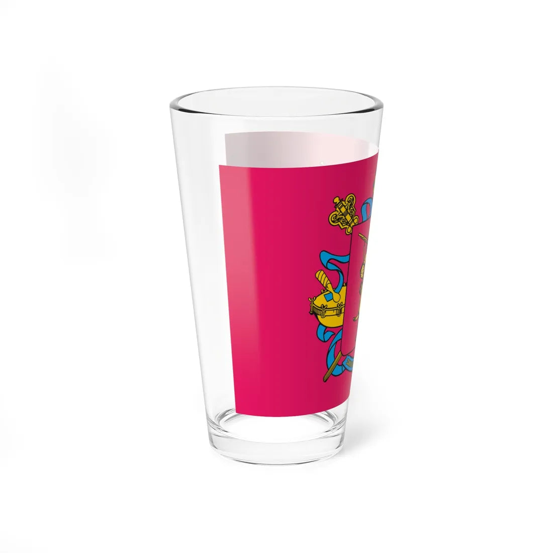 Flag of Zaporizhia Oblast (Ukraine) Pint Glass 16oz - Go Mug Yourself