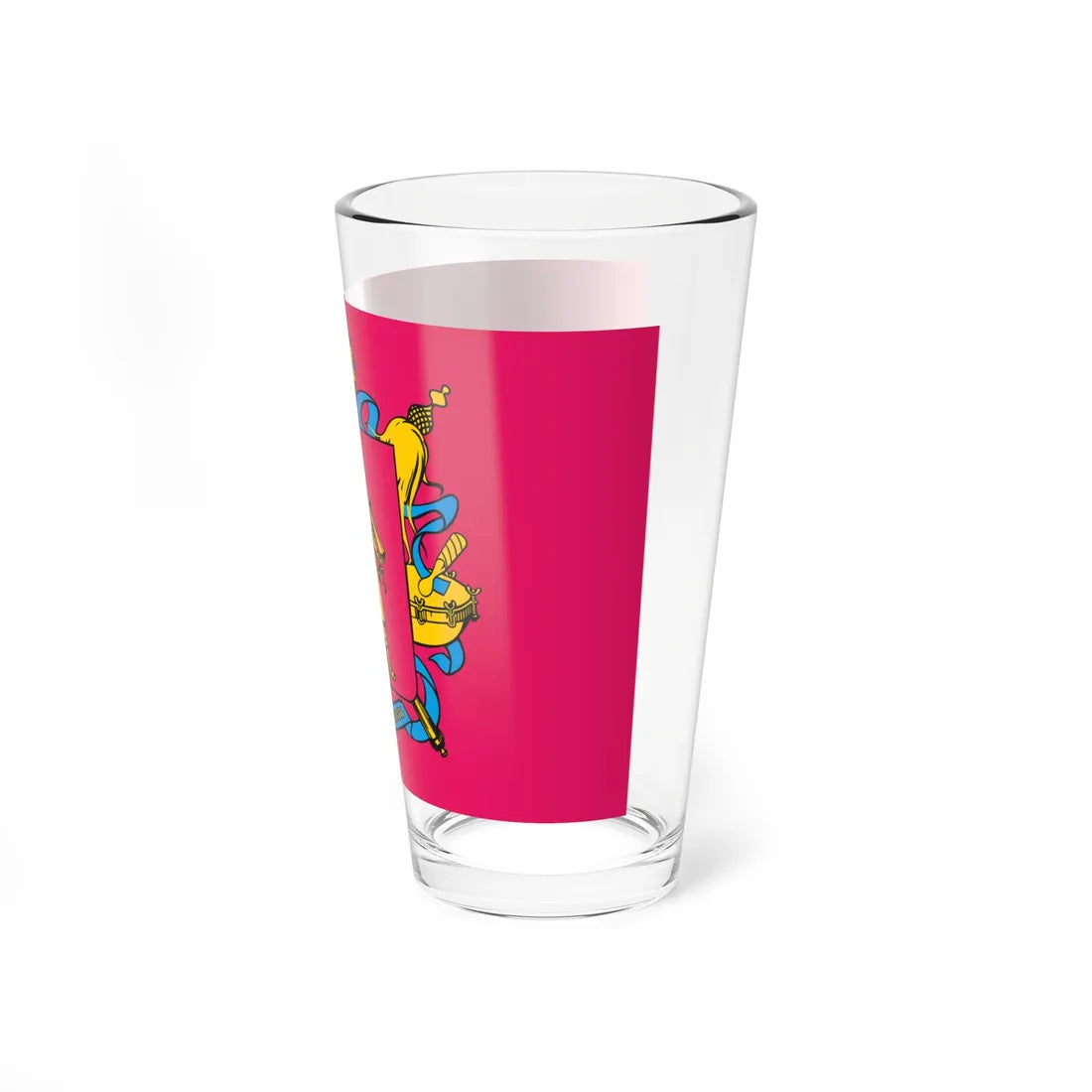 Flag of Zaporizhia Oblast (Ukraine) Pint Glass 16oz - Go Mug Yourself