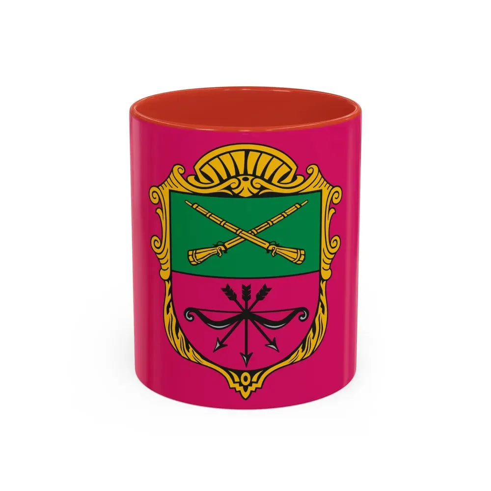 Flag of Zaporizhzhia Ukraine - Accent Coffee Mug 11oz Red - Go Mug Yourself