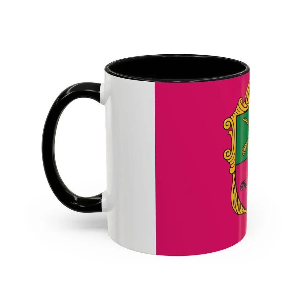 Flag of Zaporizhzhia Ukraine - Accent Coffee Mug - Go Mug Yourself