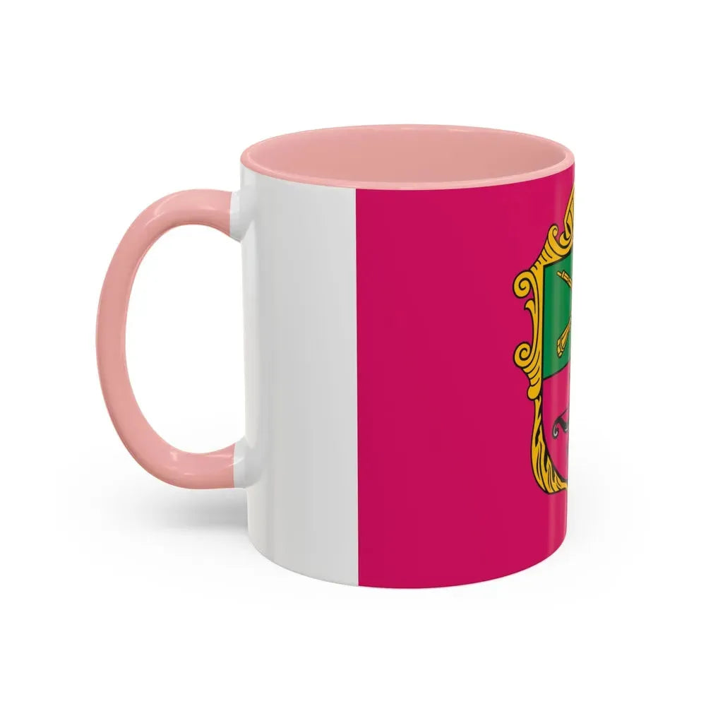 Flag of Zaporizhzhia Ukraine - Accent Coffee Mug - Go Mug Yourself