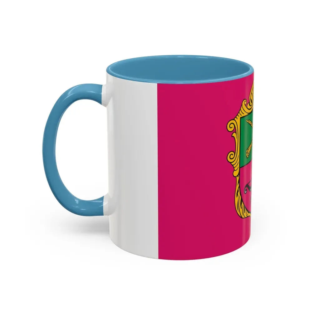 Flag of Zaporizhzhia Ukraine - Accent Coffee Mug - Go Mug Yourself