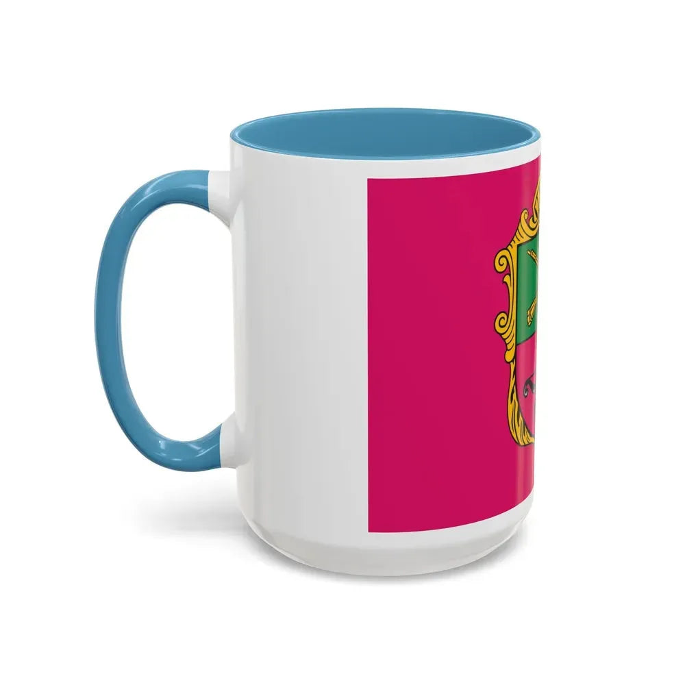Flag of Zaporizhzhia Ukraine - Accent Coffee Mug - Go Mug Yourself