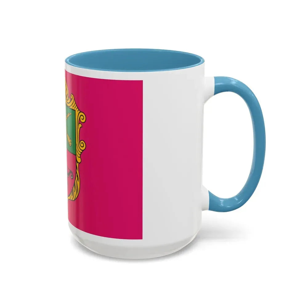 Flag of Zaporizhzhia Ukraine - Accent Coffee Mug - Go Mug Yourself