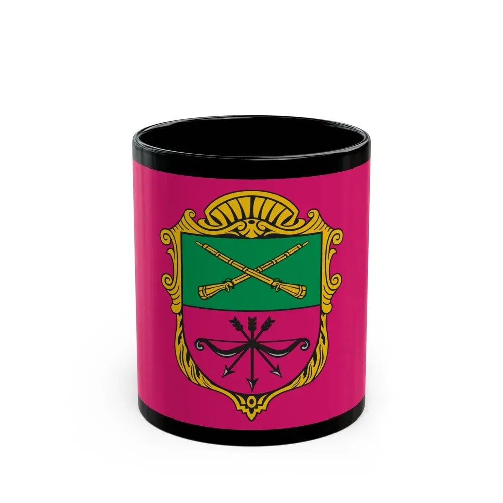 Flag of Zaporizhzhia Ukraine - Black Coffee Mug 11oz - Go Mug Yourself