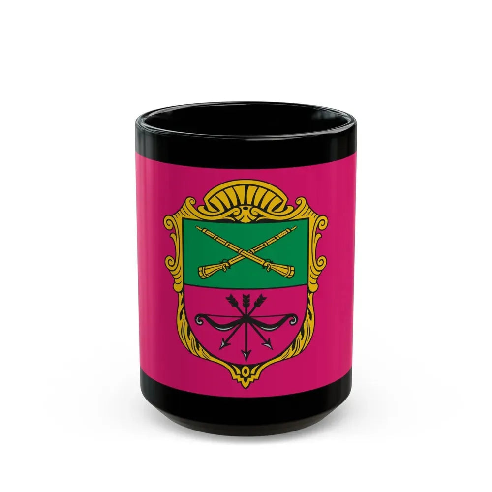 Flag of Zaporizhzhia Ukraine - Black Coffee Mug 15oz - Go Mug Yourself