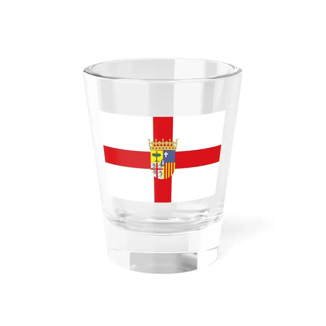 Flag of Zaragoza Spain - Shot Glass 1.5oz 1.5oz - Go Mug Yourself